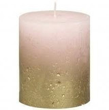 Bolsius Rustic Faded Gold Pink Metallic Candle (80mm x 68mm) Bolsius Rustic Faded Gold Pink Metallic Candle (80mm x 68mm)