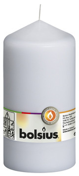 Bolsius Pillar Candle White (250mm x78 mm)