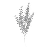 Silver Glitter Boxwood Spray  Silver Glitter Boxwood Spray