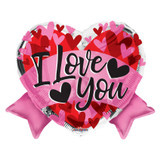 I Love You Bow Balloon (18 inch) - Discontinued