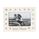 Best Mum Country Charm Shabby Chic Photo Frame 15x21x1cm Best Mum Country Charm Shabby Chic Photo Frame 15x21x1cm