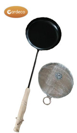 Gardeco Popcorn pan with long handle with lid 