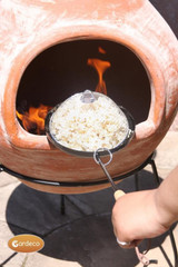 Gardeco Popcorn pan with long handle with lid 