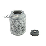 Silver Solar-Light Lattice Lantern 