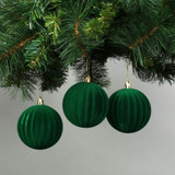 8cm Green Velvet Watermelon Baubles (Set of 6) 8cm Green Velvet Watermelon Baubles (Set of 6)