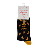 Womens Novelty Christmas Socks - Oh Snap