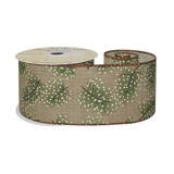 Snowy Green Spruce Ribbon (63mm x 10yds) Snowy Green Spruce Ribbon (63mm x 10yds)