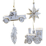 Truck, Star, Feather and Train Decorations (Assorted Designs)