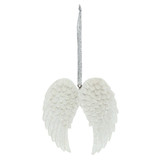 Double Glitter Angel Wing Hanging Decoration 