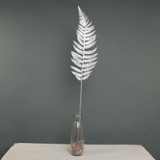 Metallic Fern Leaf stem Silver Metallic Fern Leaf stem Silver