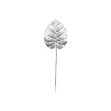 Silver Metallic Monstera leaf (Small)