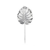 Silver Metallic Monstera leaf (Medium)   Silver Metallic Monstera leaf (Medium)