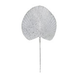 Silver Glitter Palm Spear Stem Silver Glitter Palm Spear Stem