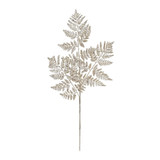 Champagne Glitter Fern Leaf Stem  Champagne Glitter Fern Leaf Stem