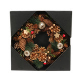  Woodland, Gold Stars & Fruit Wreath (30cm) - Discontinued