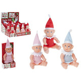 3ast Cl 5 Inch Boy Girl Vinyl Baby Elf With Night Shirt. 32 Tray Box (Assorted Designs)