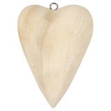 Large Solid wood hanging heart 11.5x8.5cm Large Solid wood hanging heart 11.5x8.5cm