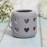 Grey Heart Lantern (10cm)