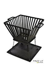 La Hacienda Square Steel Fire Basket - Discontinued