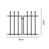 Black Ball Top Fence Gate 