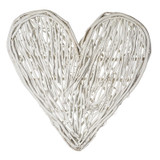 Extra Large Wicker White Heart (100cm) Extra Large Wicker White Heart (100cm)