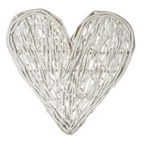 Large Wicker White Heart (60cm) Large Wicker White Heart (60cm)