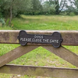 Dogs Close The Gate Sign 