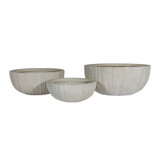 Set of 3 Cream Hortus Bowls