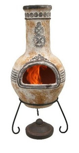 Gardeco Azteca Clay Chimenea (Large)