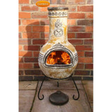 Gardeco Azteca Clay Chimenea (Large)