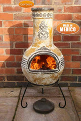 Gardeco Azteca Clay Chimenea (Large)