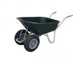 Twin Wheeled County Cruiser Wheelbarrow - Green