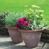 Greenhurst Textured Planters and Hanging Baskets Pack - Terracotta - Discontinued