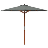 Willington Grey Wooden Parasol (2.7M) - Discontinued