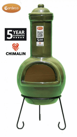 Sempra Glazed Green Chimenea (Large)