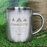 Personalised Wilderness Wanderer Stainless Steel Mug - Discontinued