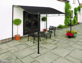 Wall Mounted Gazebo - Grey Fabric (2.5m)