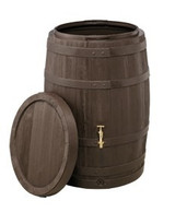  Brown Barrica rain water barrel (420 litres)