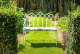 Cream Tewksbury Gothic Bench