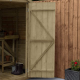 Overlap Pressure Treated Pent Shed (6 x 4)