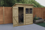 Overlap Pressure Treated Pent Shed (6 x 4)