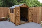 Double Door Overlap Dip Treated Apex Shed (8 x 6)