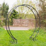 Black Rustic Moon Gate 