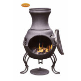 Gardeco Billie Small Cast Iron Chimenea - Bronze