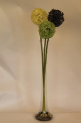 Artificial Alliums Silk Flower Arrangement Mixed Colours - Discontinued
