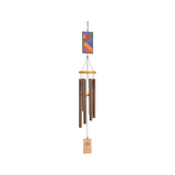 Bronze Wind Chime with Stained Glass (86cm)