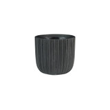 Vogue Black Linear Pot (H11cm x Dia12cm)