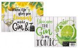 Gin Themed Glass Worktop Saver (Assorted Designs)