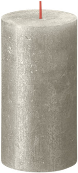 Champagne Bolsius Rustic Shimmer Metallic Candle (130 x 68mm)