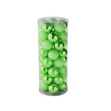 48 Light Green Baubles in Matt, Shiny & Glitter Finish (8cm) 48 Light Green Baubles in Matt, Shiny & Glitter Finish (8cm)